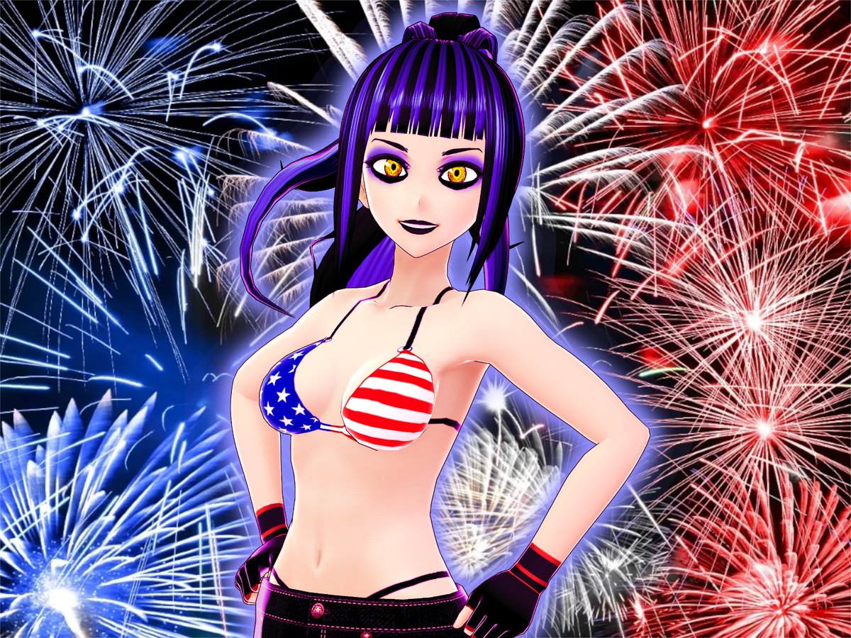 Fireworks are starting here! Time for another pose!

#Vtuber #ENVtuber #Happy4thofJuly #IndependenceDay