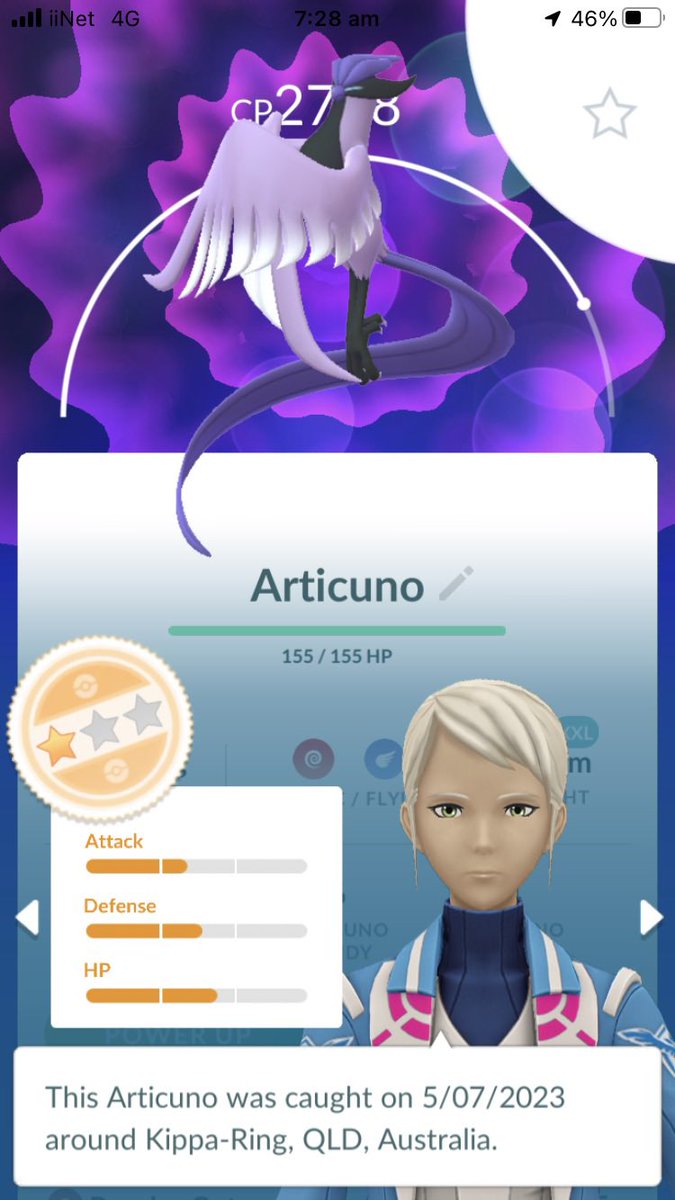 cheydon77's tweet photo. I CAUGHT MY FIRST GALAR BIRD #GalarianBird #PokemonGO https://t.co/Shu2f4UBQE