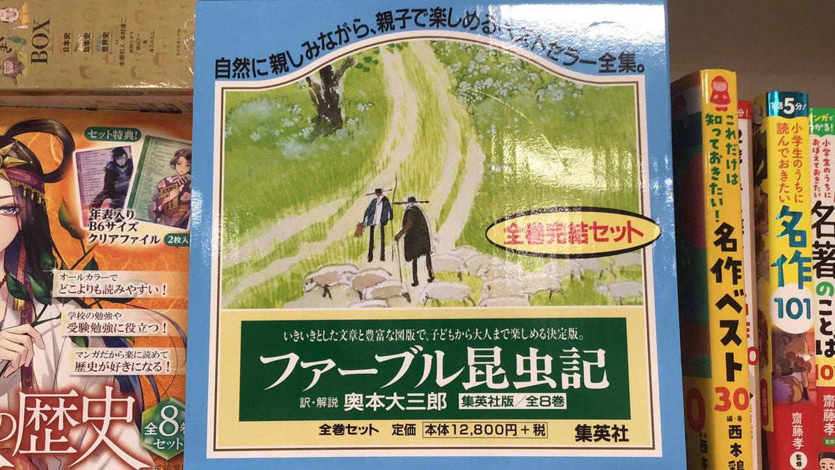 ケース入り ファーブル昆虫記 全8巻 奥本大三郎 全巻セット ジュニア版