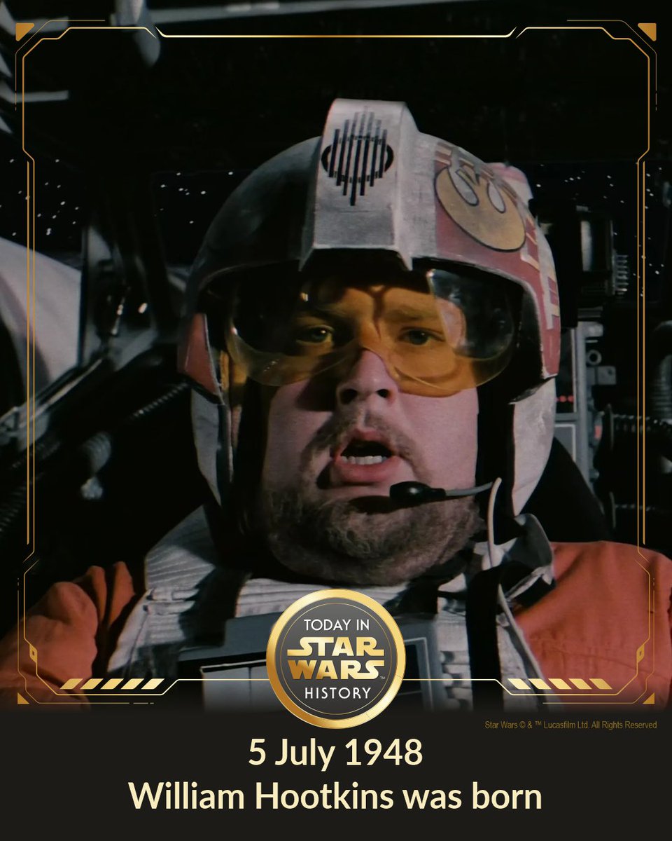 TodayinStarWars's tweet photo. 5 July 1948 #TodayinStarWarsHistory "I got a problem here. My converter's running wild." #Porkins #RedSix #ANewHope #WilliamHootkins https://t.co/1pQ7wHDomK