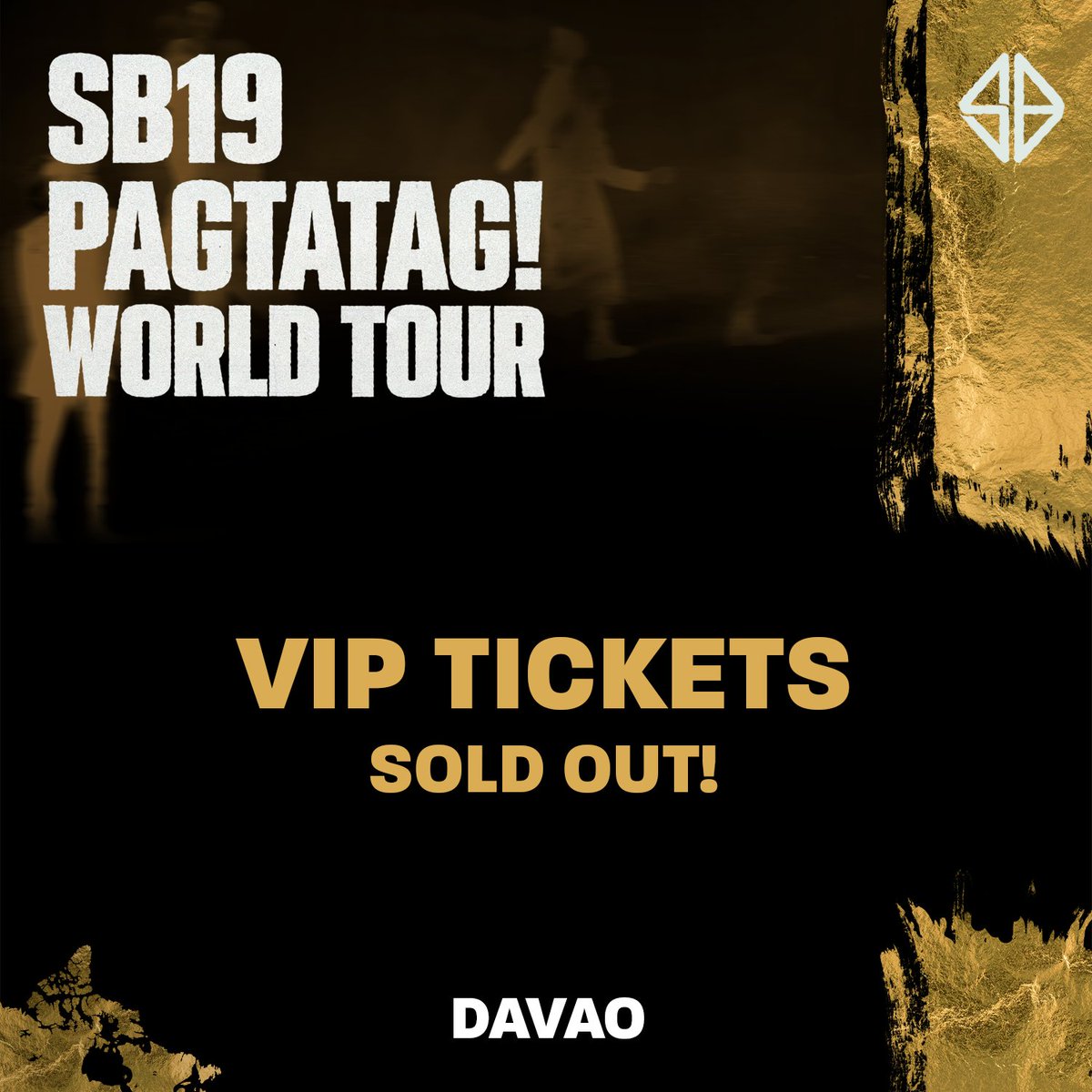 KDRMusicHouse's tweet photo. ⚠️ PAGTATAG! World Tour: Davao

𝗩𝗜𝗣 𝗦𝗢𝗨𝗡𝗗𝗖𝗛𝗘𝗖𝗞 𝗧𝗜𝗖𝗞𝗘𝗧𝗦 for the #PAGTATAGWorldTourDavao are officially 𝗦𝗢𝗟𝗗 𝗢𝗨𝗧!

🎫 Tickets for other tiers are still available onsite at SMX Davao

See you!

#SB19 #PAGTATAG  #SB19PAGTATAG https://t.co/Snux29ivxi
