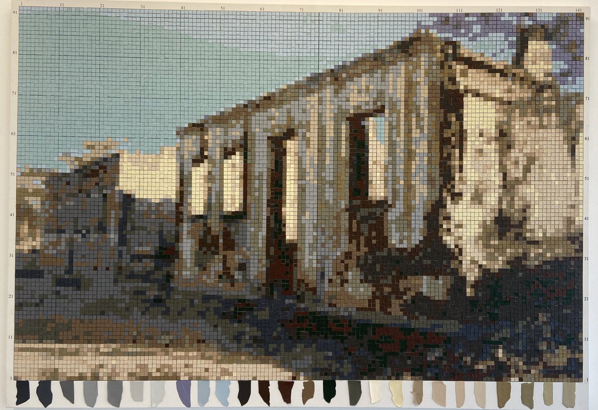 IRL pixelated painted art by Jeane Terra