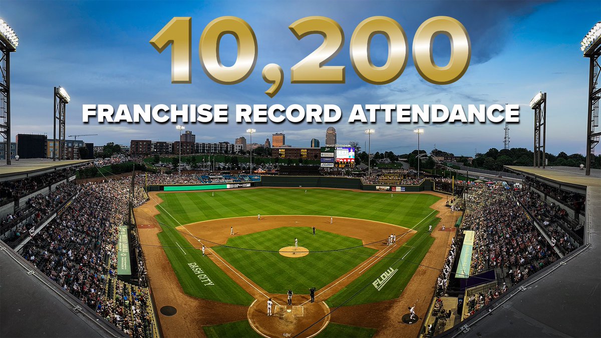 WSDashBaseball's tweet photo. Thank you, Dash City! Our July 4 game set a record as the largest crowd in Truist Stadium history, with 10,200 in attendance! 🇺🇸 https://t.co/IrT8VlHtiL