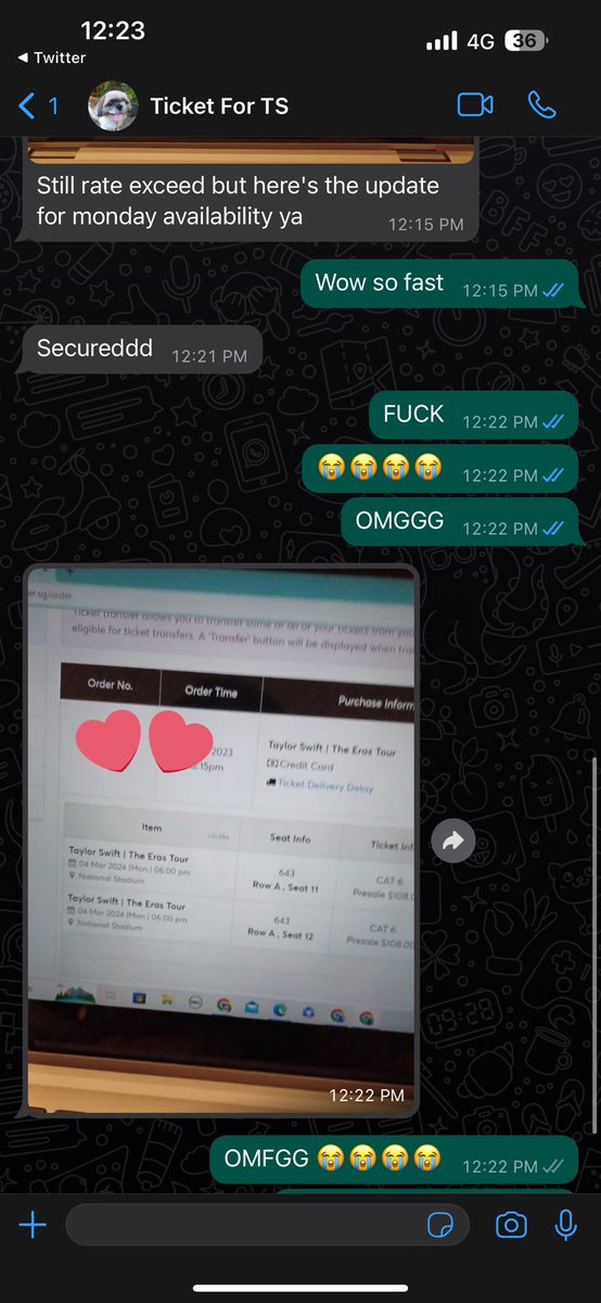 ssaaaaraaaaaa's tweet photo. OK BYE GUYS IM GOING TO TAYLOR SWIFT CONCERT 😭😭😭  THANK YOU @elfcarat1317 😭🫶🏻🫶🏻🫶🏻
#TaylorSwift #SingaporeTSTheErasTour https://t.co/P86mamCEOB