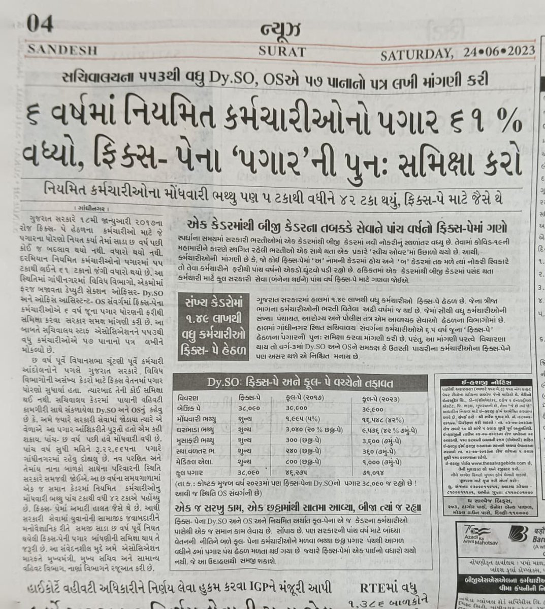 #Remove_Fix_Pay_Gujarat <a href="/CMOGuj/">CMO Gujarat</a> <a href="/Bhupendrapbjp/">Bhupendra Patel</a> <a href="/sanghaviharsh/">Harsh Sanghavi</a> <a href="/CRPaatil/">C R Paatil</a> <a href="/shaktisinhgohil/">Shaktisinh Gohil MP</a>
<a href="/tv9gujarati/">Tv9 Gujarati</a> <a href="/etvgujarati1/">ETV Gujarati</a> <a href="/ABPNews/">ABP News</a>