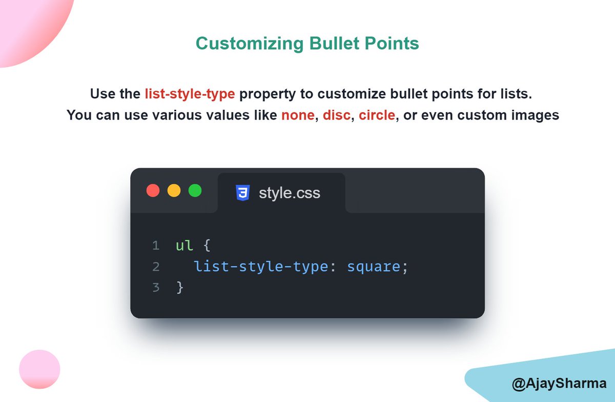 CSS Tips and Trick Open This: - Thread from Ajay Sharma @ajaysharma ...
