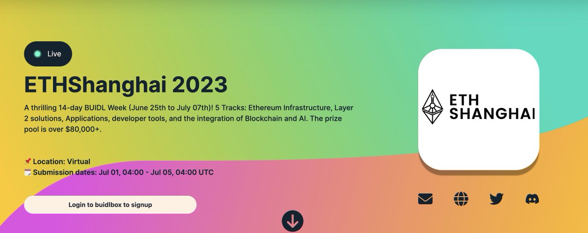Hey developers! 📢 The Particle Network Hackathon is live! If you haven't jumped in, now's your chance. Build a fun, easy-to-use Dapp using our SDK. Newbies and pros, check it out here: app.buidlbox.io/ethshanghai/et… 💻 <a href="/EthereumSH/">ETHShanghai (October 18 - 22, 2025)</a> #Hackathon
