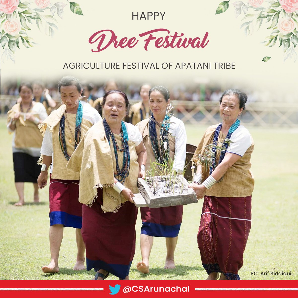 CSArunachal's tweet image. Greetings to my #Apatani brothers and sisters on the joyous occasion of #Dree.
Festivals in Arunachal is celebration of one's heritage, it brings people closer during festivities. 
May the Dree celebration strengthen the bond of friendship and brotherhood in our peaceful State.