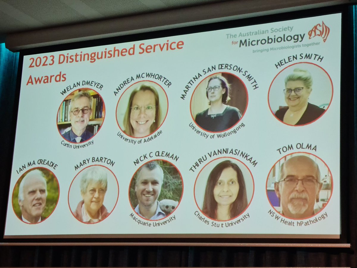 AUSSOCMIC's tweet image. A huge congratulations to our @AUSSOCMIC 2023 Distinguished Service Award Winners and well deserved! #ASM2023