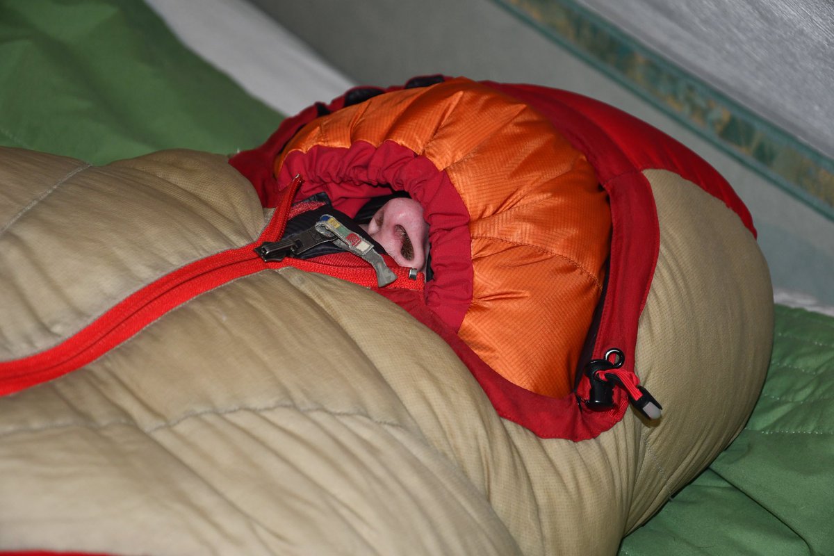 koni972's tweet photo. Some older pictures of a sleeping bag bondage session, with the addition of a new pic. Can’t wait for the next session to happen. Totally isolated from the outside world in your cocoon, only being able to wiggle like a puffy worm 🐛 https://t.co/zRSKfelij9