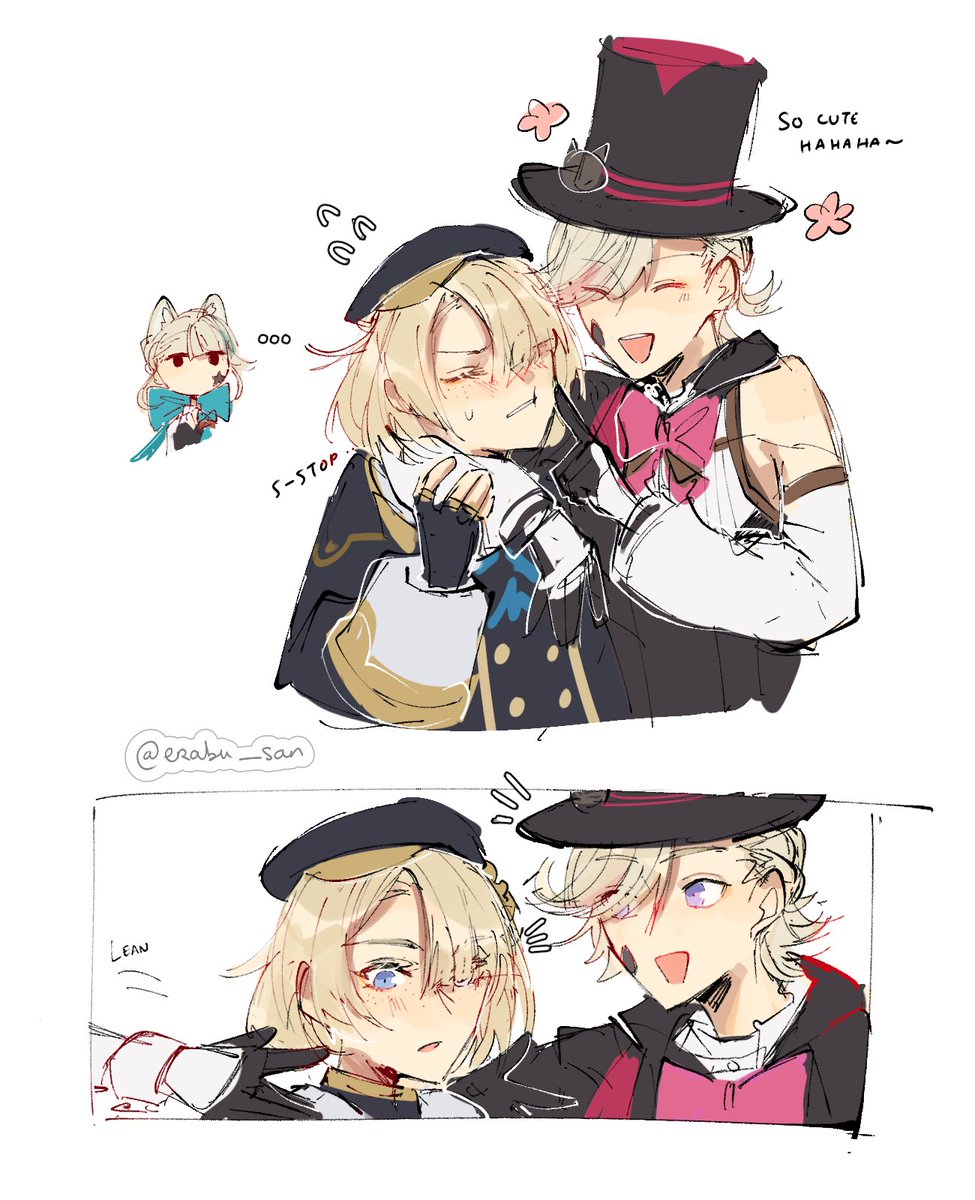 Erabu_san's tweet photo. Fontaine siblings

#Lyney #Lynette #Freminet #GenshinImpact https://t.co/2s36FhqtQq