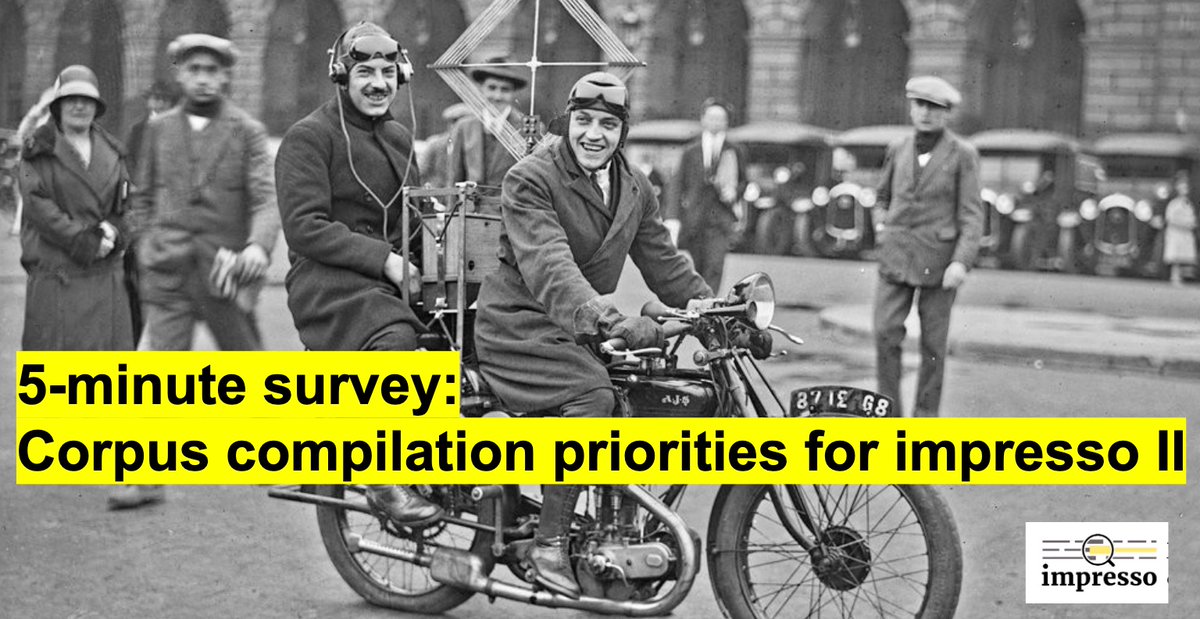 📢 Calling all enthusiasts of digitised historical media! Which Western European newspapers and radio sources should be part of the second impresso project? Take our short survey to help us prioritise from our partners' collections. All info here ➡️ bit.ly/impresso5