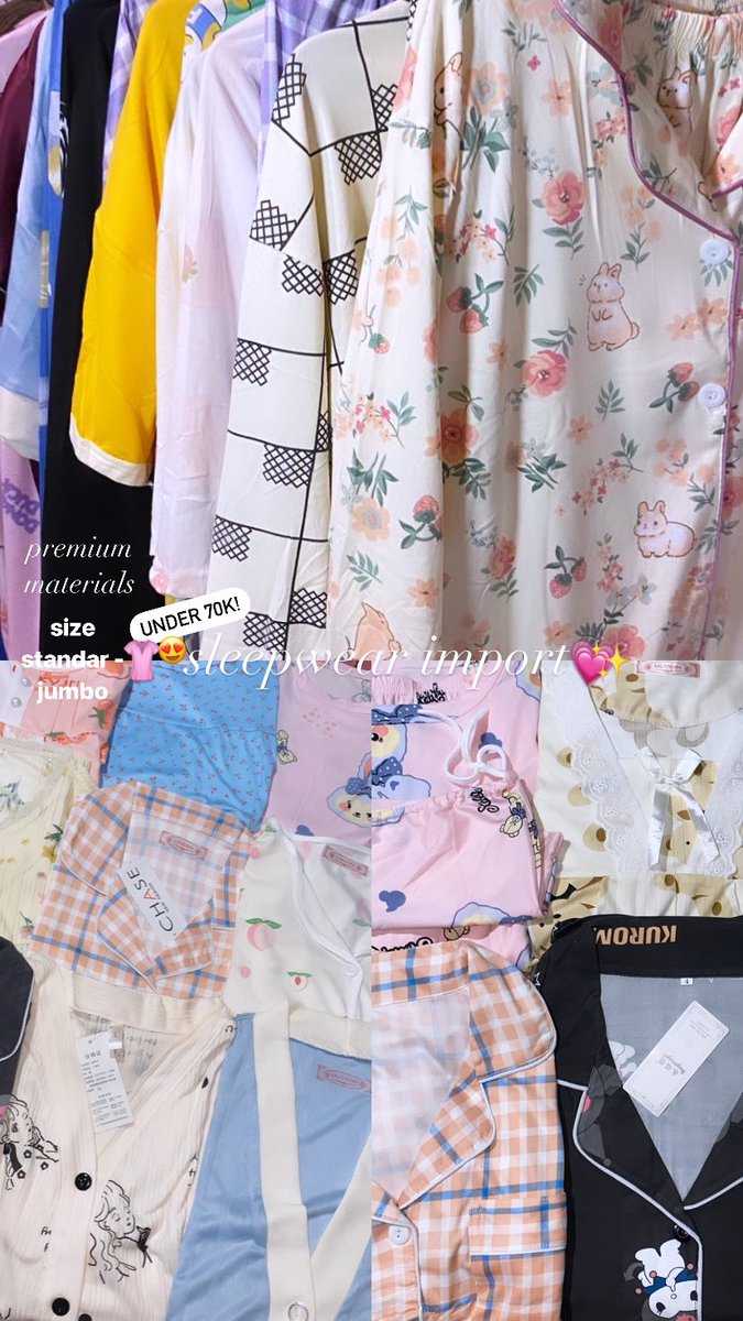 hii moots!! irl aku jualan piyama import gemeees lhoo, temen-temen BA yg mau bobo pakai piyama gemes boleee bgt sung kesini yaah <a href="/measleepwear/">SLEEPWEAR UNDER 80K 🧸🎀</a>  💗✨ #zonauang️