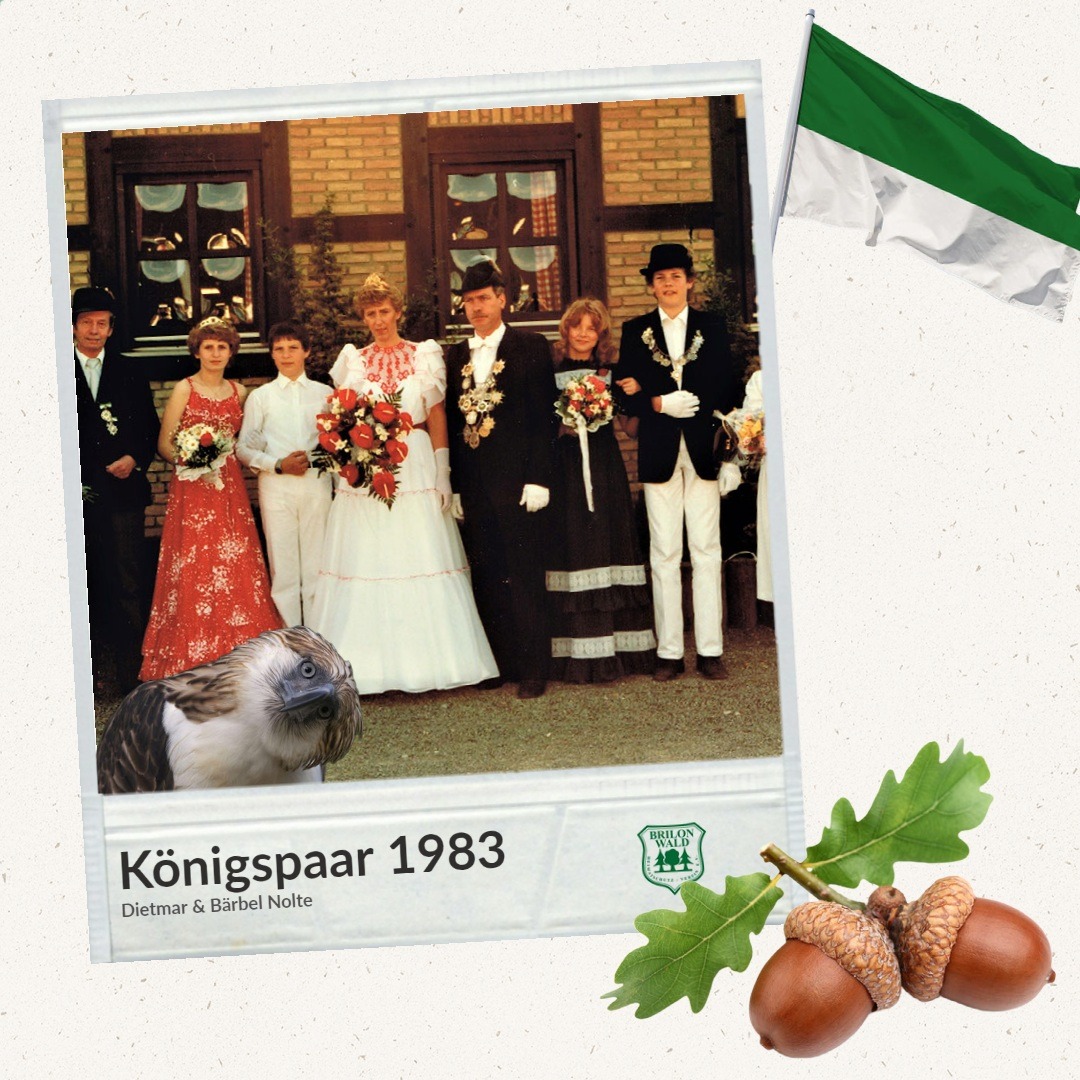 Unser Schützenkönigspaar vor 40 Jahren: Dietmar &amp; Bärbel Nolte
#echtHSV 🇳🇫