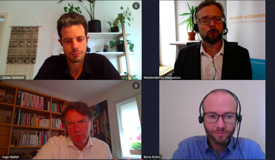 MDIntegration's tweet photo. Das MEDIENDIENST-Pressegespräch zur #kommunalen #Flüchtlingsaufnahme läuft: Experten aus Mössingen  und Tübingen stellen Expertise zum Stand der Unterbringung von Geflüchteten in den Kommunen vor- erstmalig aus Sicht der Kommunen seit dem Anstieg der Flüchtlingszahlen 2022. https://t.co/IUxq9Ic1rH