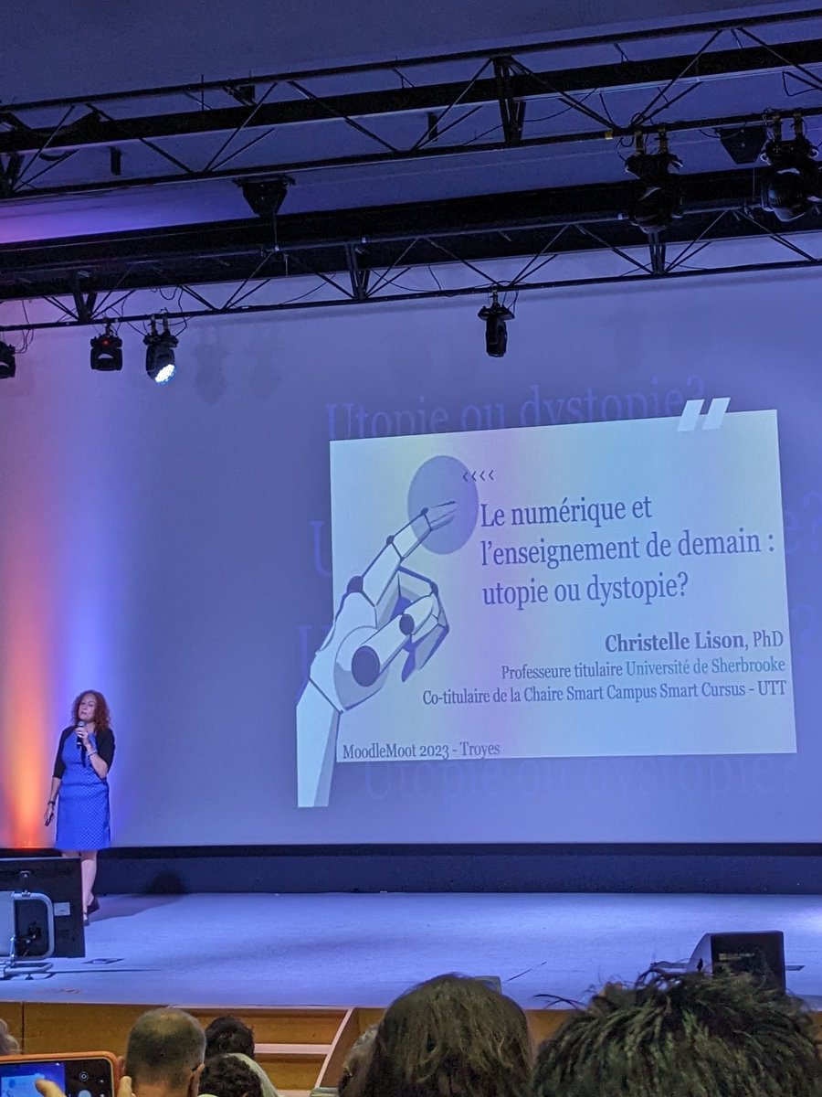 Le LLUO est au #mootfr23, première journée déjà inspirante avec @krieklison !