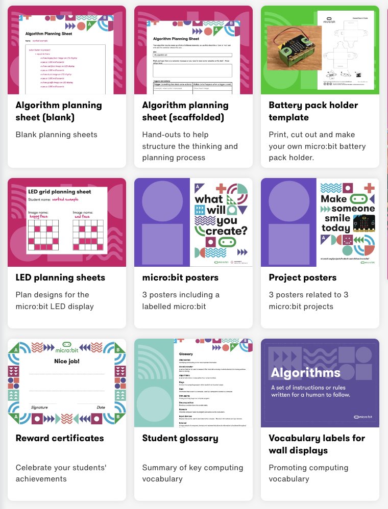 📣TEACHERS!
Check out our useful resources to support your classroom teaching with the micro:bit including:
💥printable student hand-outs
💥glossaries
💥reward certificates
💥posters 
microbit.org/teach/classroo…
#microbit #resources #teachers