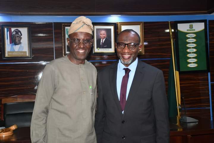 On Tuesday, July 4, the Hon. Commissioner representing Lagos State at the Federal Character Commission, Abuja, Hon Wasiu Kayode Bawa-Allah, alongside other officials of the Commission paid a courtesy visit to the Rector, Dr. Engr. Ibraheem Adedotun Abdul.