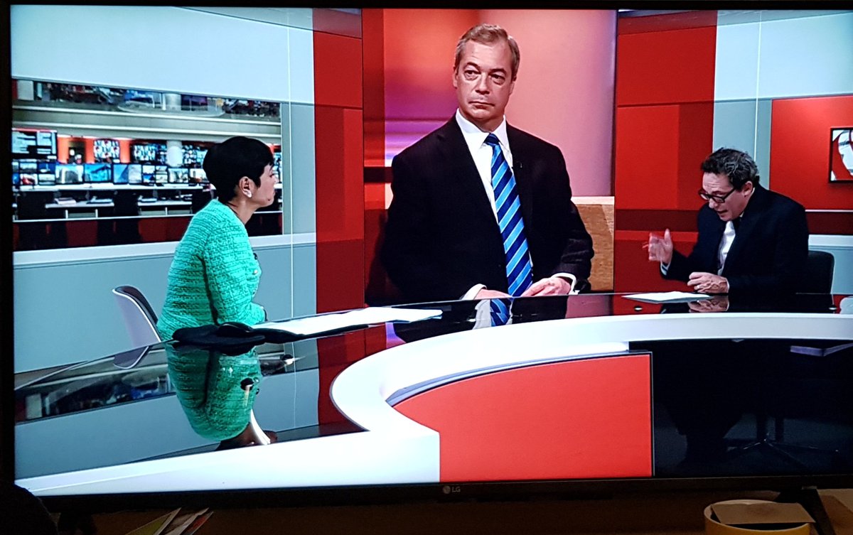 DerrenBall's tweet photo. Saw Nigel Farage on BBC news last night,  didn't realise he was SO tall! https://t.co/XOOUlUKgXQ