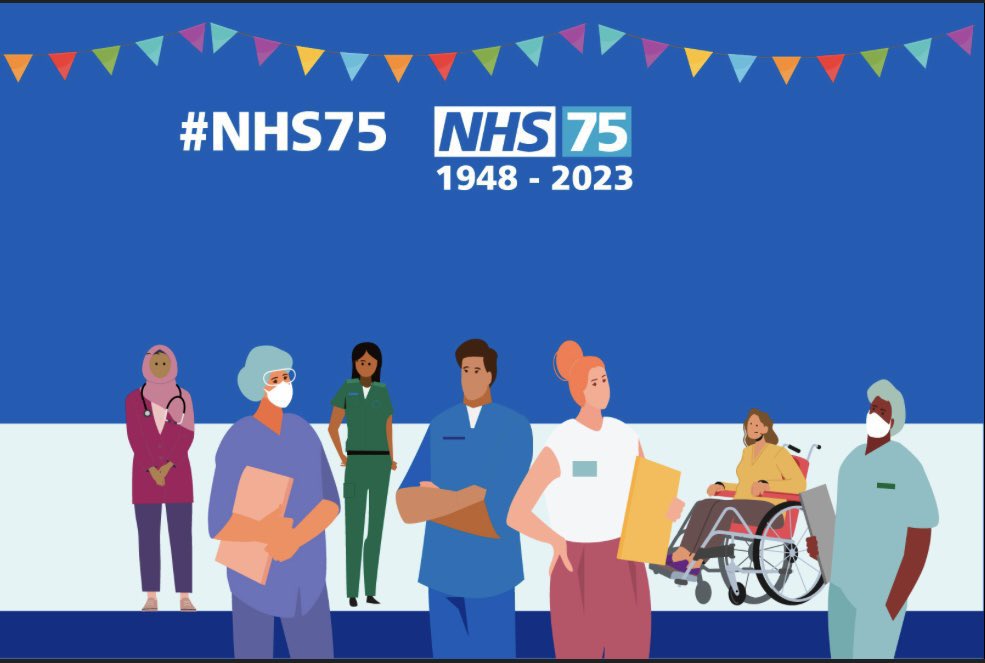 Happy 75th Birthday to the NHS! How incredibly fortunate we are to have this service #NHS75