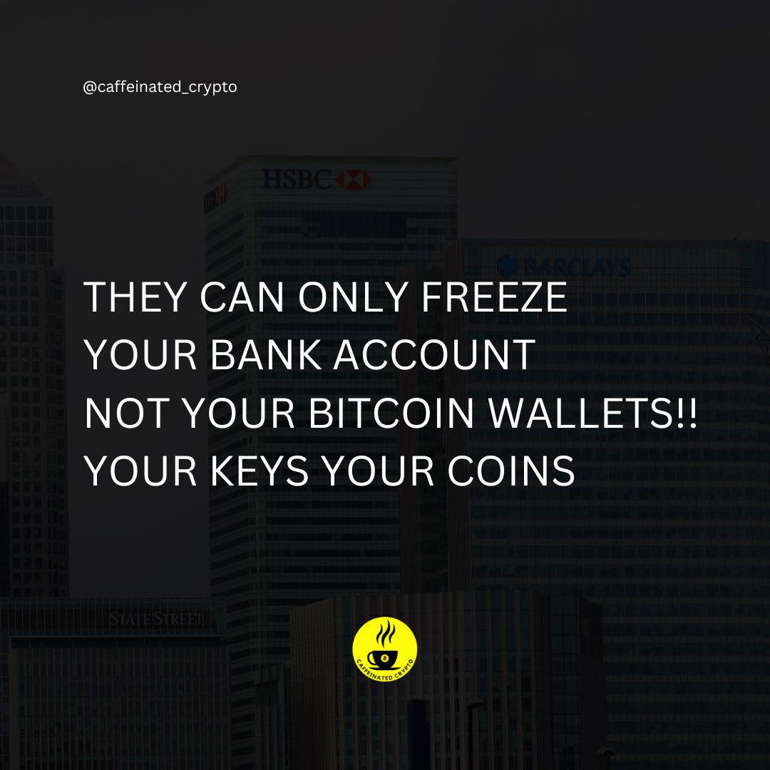 Your Keys, Your Coins #Bitcoin