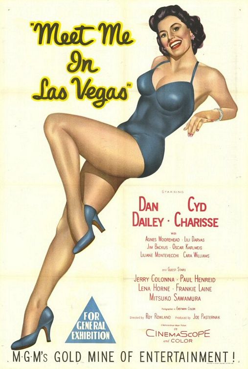 TCMComingUp's tweet photo. #ComingUpOnTCM
MEET ME IN LAS VEGAS (1956) #DanDailey #CydCharisse #AgnesMoorehead
Dir.: #RoyRowland 1:30 AM PT
A ballerina becomes a gambler's lucky charm.
1h 52m | Musical | TV-G
#TCM #SaveTCM https://t.co/XGbIbW2NQU