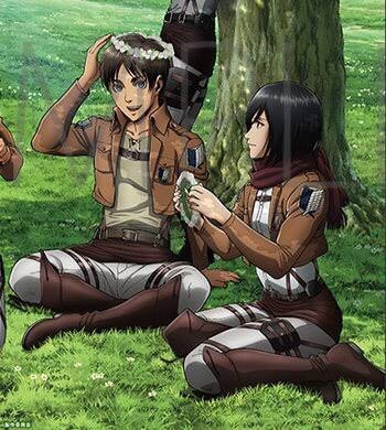 RIVARIZU's tweet photo. Eren is bringing those flowers because he knows his sweetheart loves making flower crowns for them 🫶🏻💗💗💗 https://t.co/hxaIaFiKvM