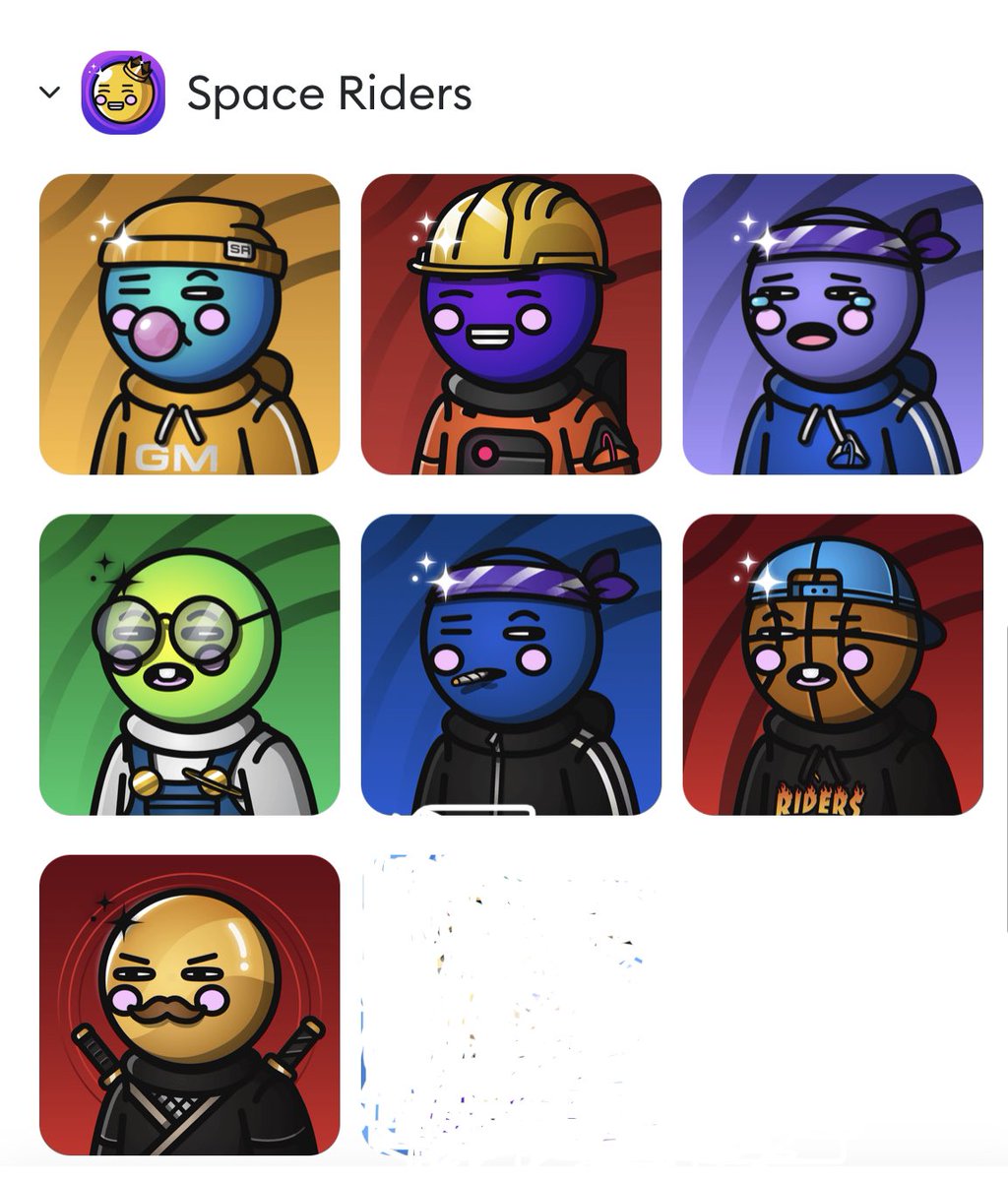 I may be biased but I’ve got some seriously aesthetically pleasing <a href="/SpaceRiders_NFT/">Space Riders</a> 😅