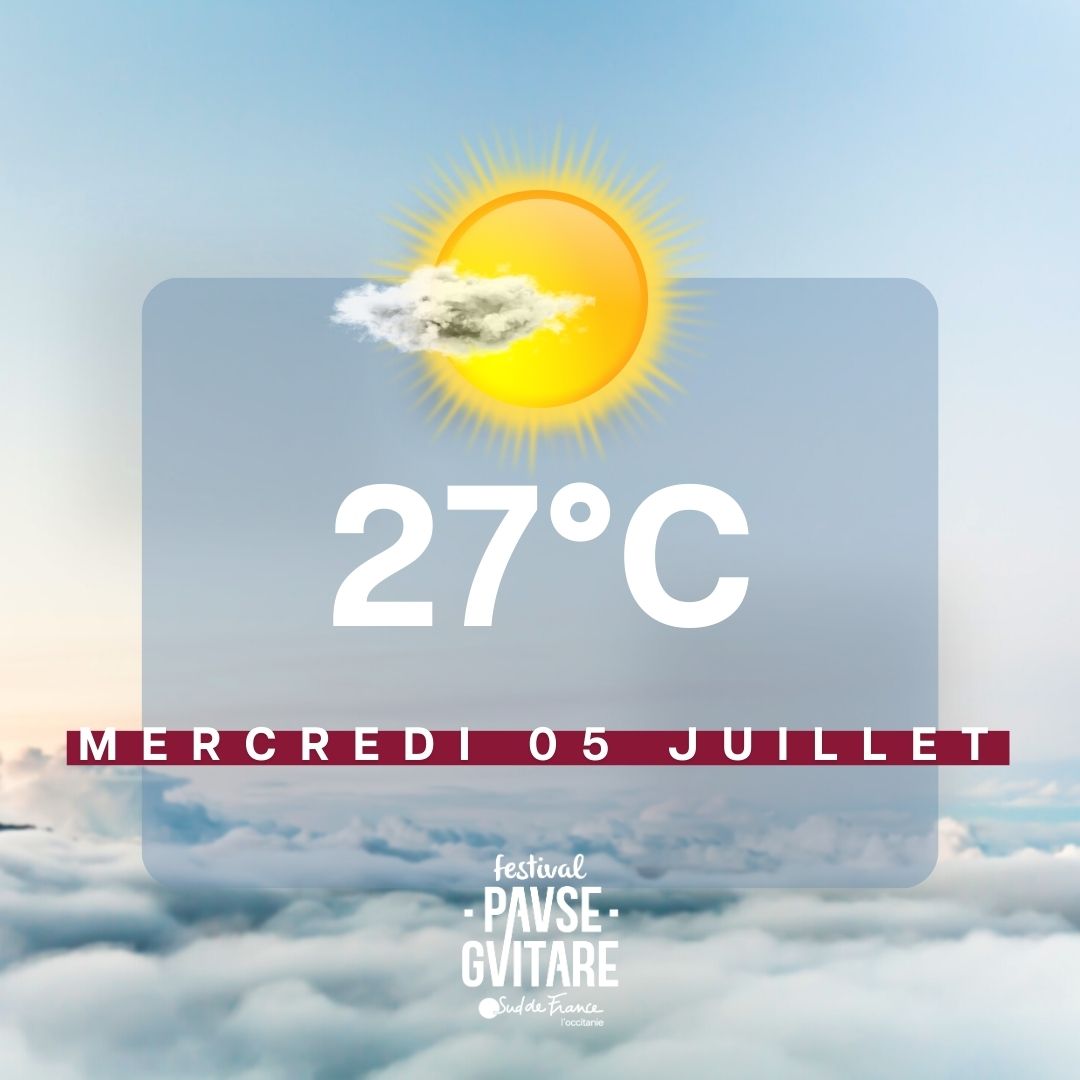 MERCREDI 05 JUILLET 🥳

Aujourd’hui c’est l’ouverture du OFF avec <a href="/enfant/">enfant</a>.bon à la Maison de quartier Lapanouse et le début des festivités sur PRATGRAUSSALS avec une programmation à faire trembler Albi 🎸

On vous attend avec impatience ☀️

#PauseGuitareSudDeFrance2023