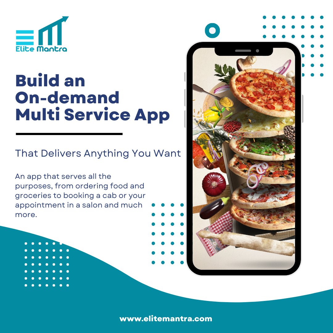 EliteMantra's tweet photo. 💡 Unlock the power of on-demand multi-service apps with our expertise! 🙌💪

An app that serves all the purposes, from ordering food and groceries to booking a cab or your appointment in a salon and much more. 

#MobileAppDevelopment #OnDemandServices #elitemantra https://t.co/4Qa83ZxrQs