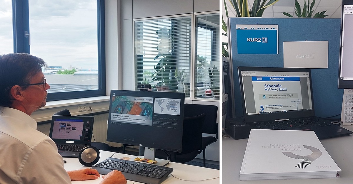 LEONHARD_KURZ's tweet photo. KURZ is very happy to have kicked off the Banknote Technology Webinar today with the presentation on “Making Security Happen”.
https://t.co/G01Dh5aHak
#banknotes #banknotesecurity #KINEGRAM #KURZTechnology #BTR https://t.co/iapeLRq6u8