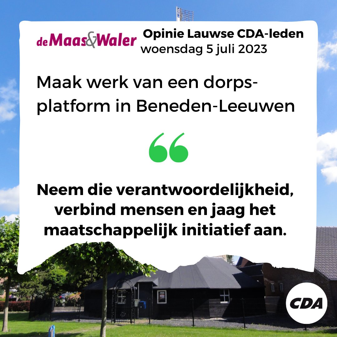 CDA West Maas en Waal tweet media