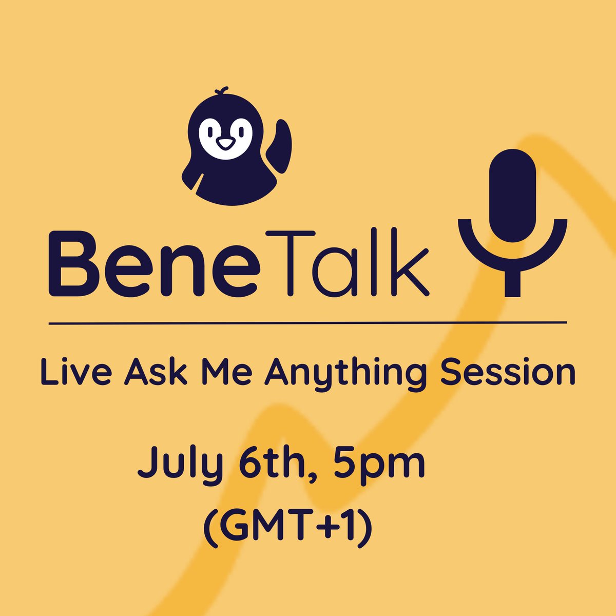 🎙 An Ask Me Anything 🎙
a session with our CEO, Jordi

This is a unique opportunity to hear Jordi share his ideas and address your questions about stuttering, technology, and the future of BeneTalk.

Save your spot today in the calendar! ✍

🗓 lnkd.in/eKZCiiq2