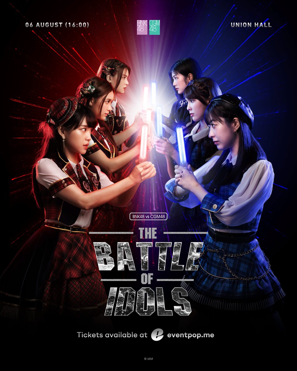 bnk48official's tweet image. [💜💚] #BNK48CGM48Concert2023
[💜💥💚] #BNK48vsCGM48_TheBattleOfIdols

🟥 𝗖𝗢𝗡𝗖𝗘𝗥𝗧 𝗞𝗘𝗬 𝗩𝗜𝗦𝗨𝗔𝗟 🟦

𝗕𝗡𝗞𝟰𝟴 𝗩𝗦 𝗖𝗚𝗠𝟰𝟴 𝗖𝗢𝗡𝗖𝗘𝗥𝗧
“𝗧𝗵𝗲 𝗕𝗮𝘁𝘁𝗹𝗲 𝗼𝗳 𝗜𝗱𝗼𝗹𝘀”
𝟲 𝗔𝗨𝗚𝗨𝗦𝗧 𝟮𝟬𝟮𝟯 @ 𝗨𝗡𝗜𝗢𝗡 𝗛𝗔𝗟𝗟

#BNK48vsCGM48Concert
#BNK48 #CGM48