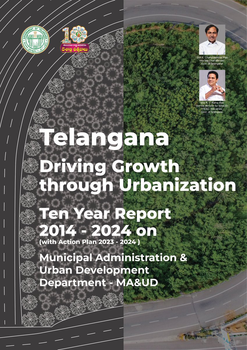 arvindkumar_ias's tweet photo. The Annual Report &amp; progress report in Municipal Administration &amp; Urban Development Dept (@TSMAUDOnline) for the year 2022-23 was released today by minister @KTRBRS. 
It's a comprehensive compendium on works, progress &amp; urban planning 

Link of report  https://t.co/mtRqyDOuHj https://t.co/uHhB8HEeIL