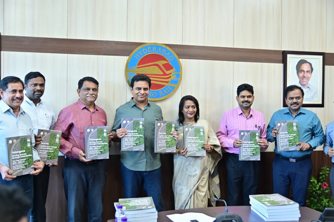 The Annual Report &amp; progress report in Municipal Administration &amp; Urban Development Dept (@TSMAUDOnline) for the year 2022-23 was released today by minister <a href="/KTRBRS/">KTR</a>. 
It's a comprehensive compendium on works, progress &amp; urban planning 

Link of report  nium.org.in/maud-ten-year-…