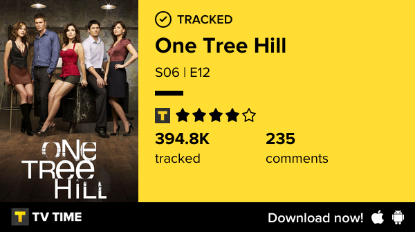 paynesmyforce's tweet photo. I've just watched episode S06 | E12 of One Tree Hill! #OneTreeHill  https://t.co/qyEHs5GZG1 #tvtime https://t.co/Hx7EEmXkSR