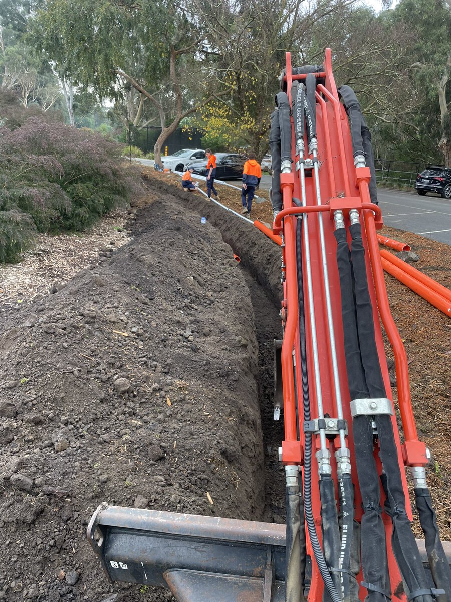 nturner1989's tweet image. Great to get the first stage of our irrigation project started this week, upgrading the power for the new pumps. Just a few road blocks in the way!!