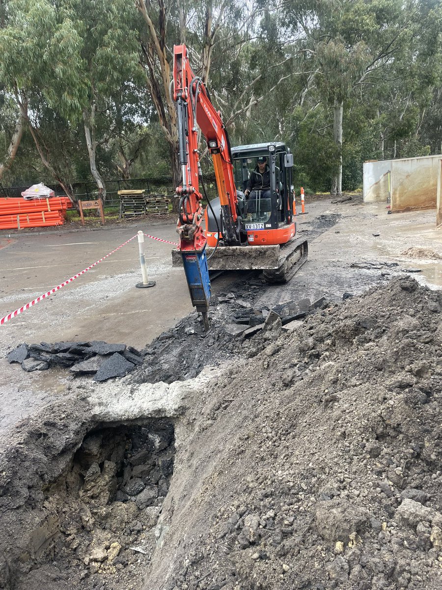 nturner1989's tweet image. Great to get the first stage of our irrigation project started this week, upgrading the power for the new pumps. Just a few road blocks in the way!!