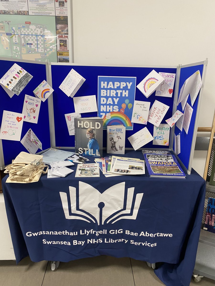 WelshHealthLib's tweet photo. We're celebrating the NHS turning 75! Morriston Hospital Library has even decorated their resident skeleton!
#NHS75 #NHSBirthday https://t.co/tZFOG9SlPQ