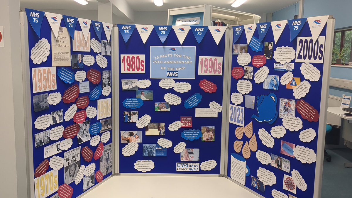 Happy 75th birthday to the NHS! #NHS75 🥳🎉 
We’ve created a trail at Southend for you to discover 75 facts about the #NHS. Follow this thread or come and visit to see for yourself…

Here are the facts at Basildon and Broomfield too! #MSETeam #NHSBirthday <a href="/MSEHospitals/">Mid and South Essex NHS Foundation Trust</a> (1/5)
