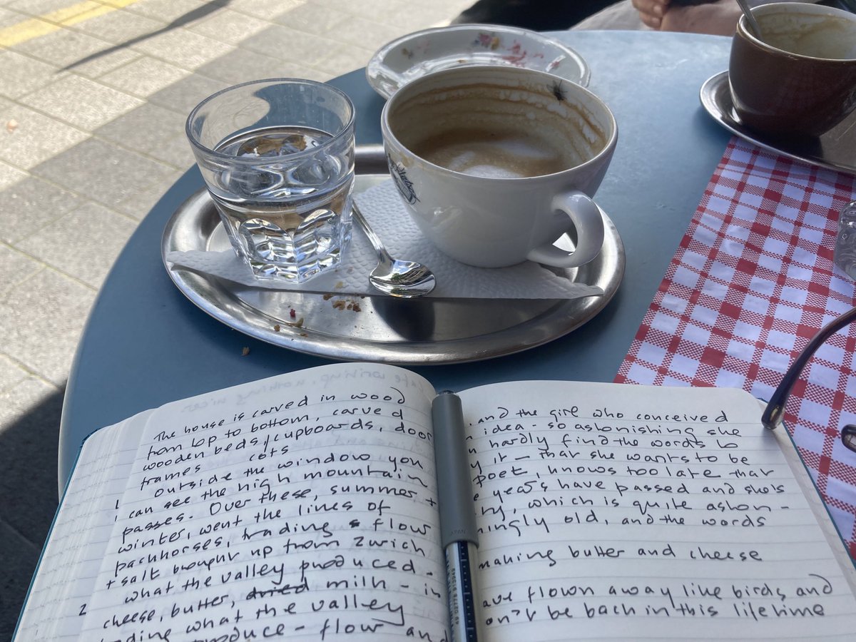 Cafe writing. Nothing nicer