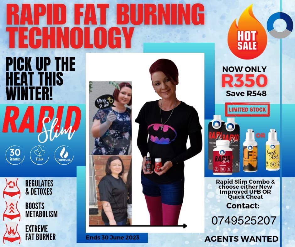 ‼️Fast, Visible results‼️Enjoy fast results with Rapid Fat Burning Technology that has SA Buzzing! 
•100% Natural 
• Visible results 
• No side effects
#Saics #SaicsTY #weightloss #slimming #loseweightfast #AgentsWanted #weightlossjourney #petrujens #weightlosstransformation