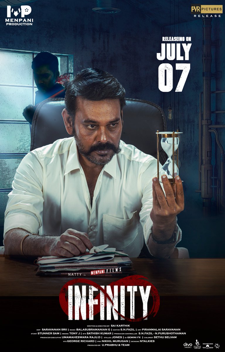 divomovies's tweet photo. "The countdown begins! Join us on July 7th as #Infinity takes you on a thrilling adventure you won't forget.
#InfinityMovie #InfinityReleasingOn7thJuly #InTheatersOn7thJuly #Natty #SaiKarthik #DivoMusic https://t.co/fxCyVqOwZm