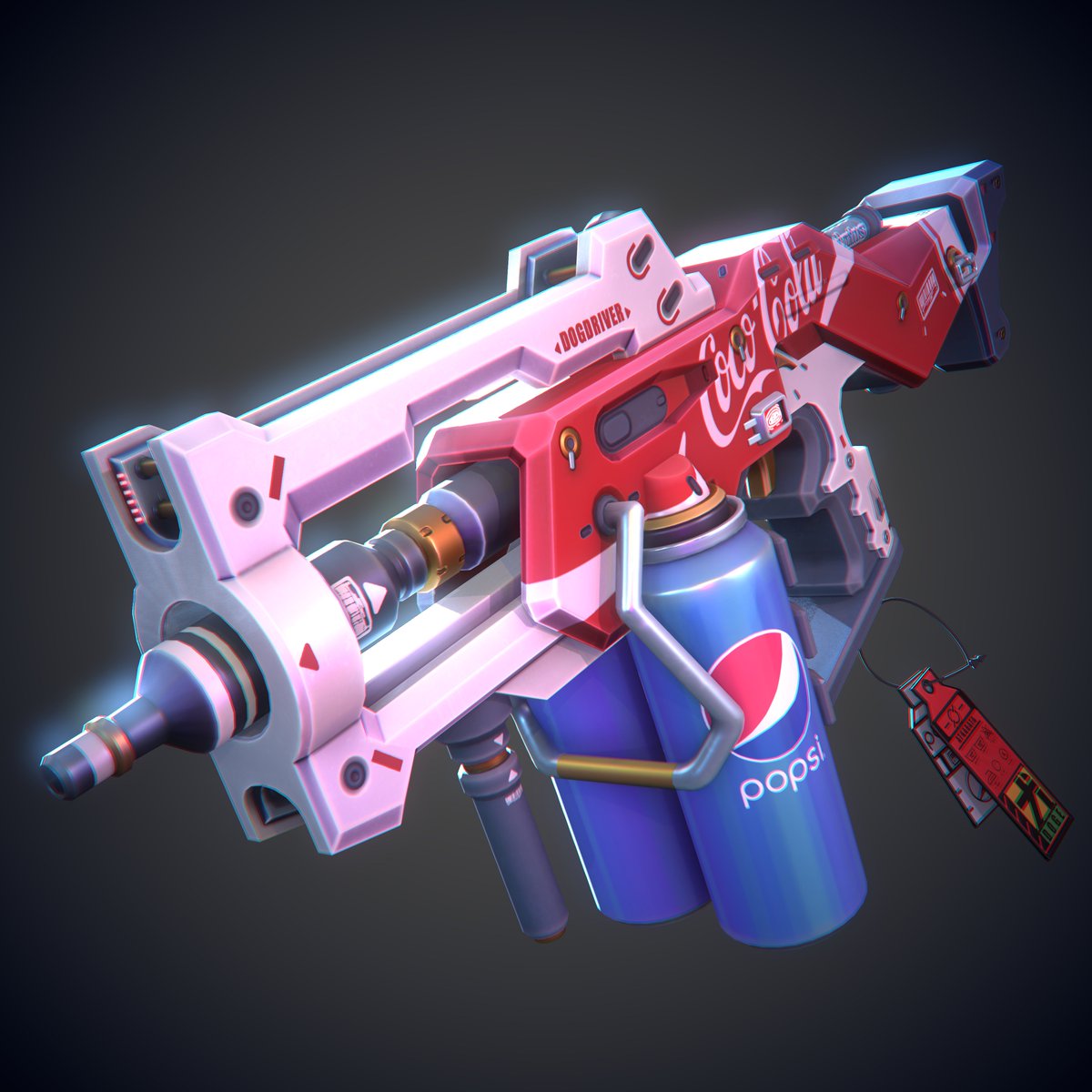 Okahishin's tweet photo. Stylized Popsi Submachine Gun (SMG)
Concept by @dogdriverPixiv : https://t.co/WJ6CsFNk7G
#gamedev #gameart #stylized #handpainted #3D #stylizedweapon #stylizedgun #stylizedprops #sculpt #stylizedart #PBR #3dmodeling #weaponart #highpoly #cgart #dailyart #indiedev https://t.co/FUpdNEIiwk