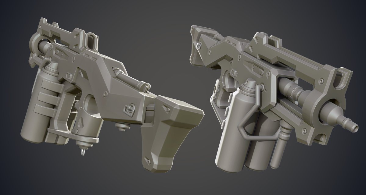 Okahishin's tweet photo. Stylized Popsi Submachine Gun (SMG)
Concept by @dogdriverPixiv : https://t.co/WJ6CsFNk7G
#gamedev #gameart #stylized #handpainted #3D #stylizedweapon #stylizedgun #stylizedprops #sculpt #stylizedart #PBR #3dmodeling #weaponart #highpoly #cgart #dailyart #indiedev https://t.co/FUpdNEIiwk