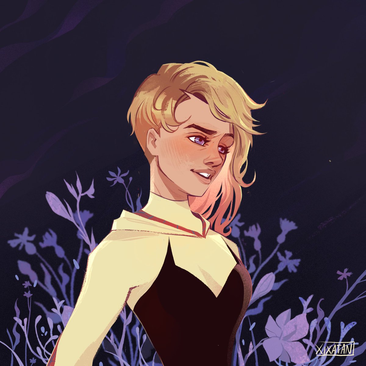 Xixatan1's tweet photo. Characters that I love from #spidermanatsv 
I need to draw Miles too, but I had to do the daddiest man before 👀 

#MiguelOHara #GwenStacy #SpiderVerse #Spiderversefanart https://t.co/vvERLTzPWF