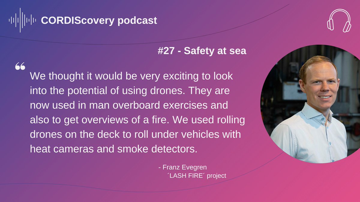 Our project coordinator <a href="/RISEsweden/">RISE</a> talks LASH FIRE in the latest
<a href="/CORDIS_EU/">EU Research Results</a> podcast episode on Safety at sea!🔥

🎙️Listen here: podcasters.spotify.com/pod/show/cordi……

#firesafety #maritime #seasafety
