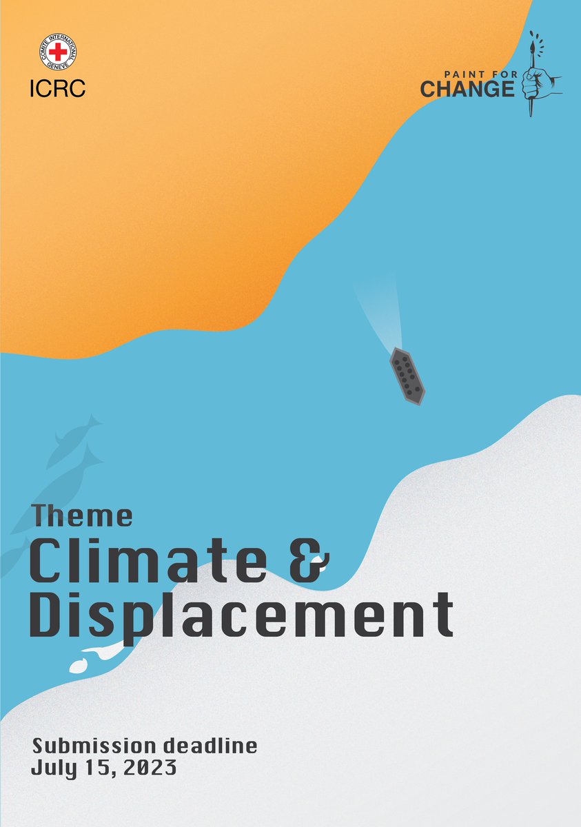 ICRC_Pakistan's tweet photo. Have you sent us your #PaintForChange digital artwork yet?
The deadline to submit original digital paintings for our flagship art contest is July 15, 2023.
For complete submission guidelines:
https://t.co/X6hCwCBJyS
#ICRC #Pakistan #Climate #Food https://t.co/DpFXsLGA8G