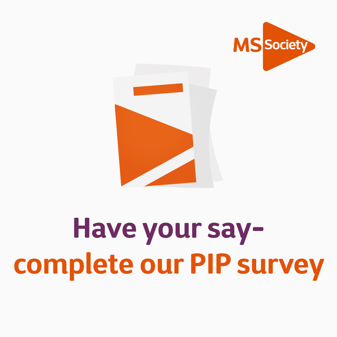 mssocietyuk's tweet photo. Can you help us shape our new campaign on PIP?

This autumn, we’ll be speaking up about how Personal Independence Payment (PIP) needs to improve for people with MS.

So we want to hear from you! 🧡 

Take our survey: https://t.co/oJNrU7BQVT https://t.co/m9ibIzAXxN